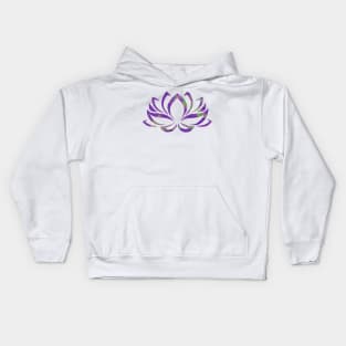 Lotus Bloom (Tie Dye Pattern) Kids Hoodie